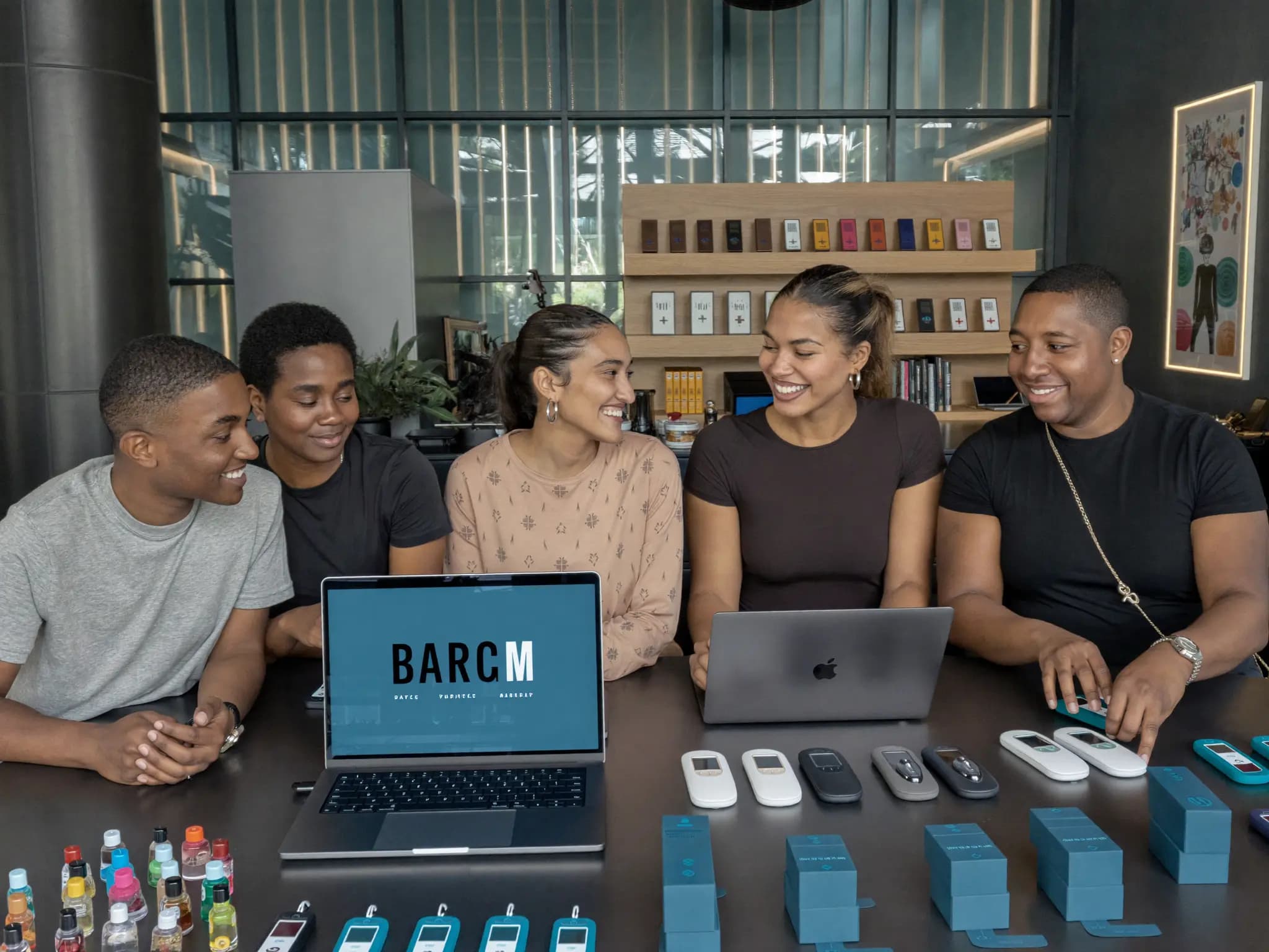 African entrepreneurs collaborating together